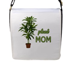 Plant Mom Flap Messenger Bag (l)  by Valentinaart