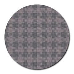 Plaid pattern Round Mousepads