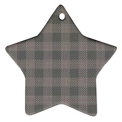 Plaid pattern Ornament (Star)