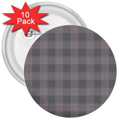 Plaid pattern 3  Buttons (10 pack) 