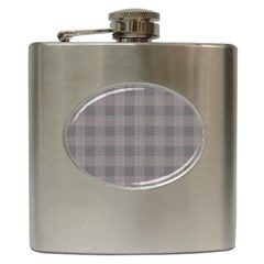 Plaid pattern Hip Flask (6 oz)