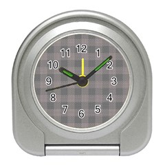 Plaid pattern Travel Alarm Clocks