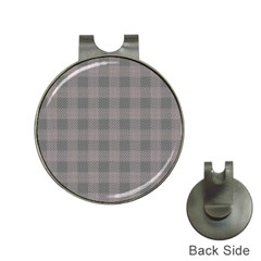 Plaid pattern Hat Clips with Golf Markers
