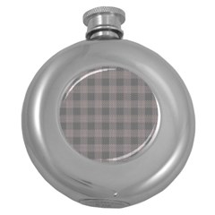 Plaid pattern Round Hip Flask (5 oz)