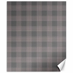 Plaid pattern Canvas 8  x 10 