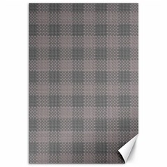 Plaid pattern Canvas 12  x 18  