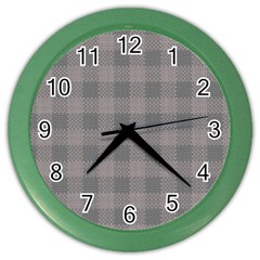 Plaid pattern Color Wall Clocks