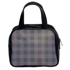 Plaid pattern Classic Handbags (2 Sides)
