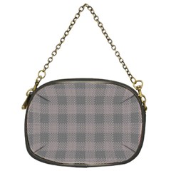 Plaid Pattern Chain Purses (two Sides)  by ValentinaDesign