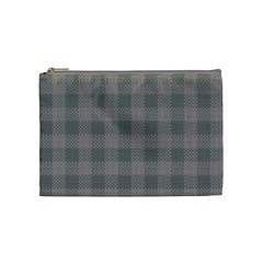 Plaid pattern Cosmetic Bag (Medium) 