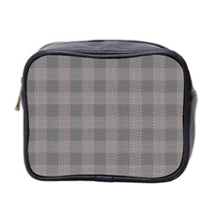 Plaid pattern Mini Toiletries Bag 2-Side