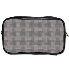 Plaid pattern Toiletries Bags