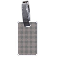 Plaid pattern Luggage Tags (One Side) 