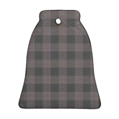 Plaid pattern Bell Ornament (Two Sides)