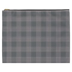 Plaid pattern Cosmetic Bag (XXXL) 