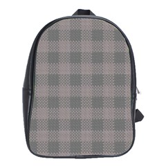 Plaid pattern School Bags (XL) 