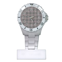 Plaid pattern Plastic Nurses Watch