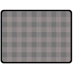 Plaid pattern Double Sided Fleece Blanket (Large) 