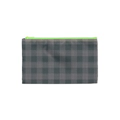 Plaid pattern Cosmetic Bag (XS)