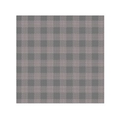 Plaid pattern Small Satin Scarf (Square)
