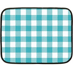 Plaid pattern Fleece Blanket (Mini)