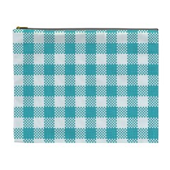 Plaid pattern Cosmetic Bag (XL)