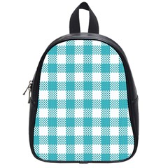 Plaid pattern School Bags (Small) 