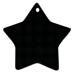 Plaid Pattern Ornament (star) by ValentinaDesign