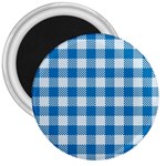 Plaid pattern 3  Magnets Front