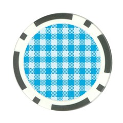 Plaid Pattern Poker Chip Card Guard by ValentinaDesign