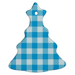 Plaid Pattern Christmas Tree Ornament (two Sides) by ValentinaDesign