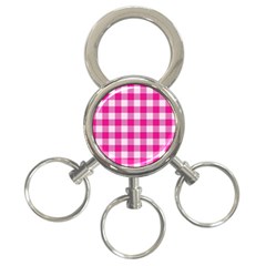 Plaid Pattern 3-ring Key Chains by ValentinaDesign