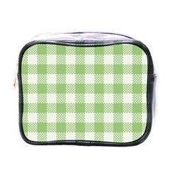 Plaid pattern Mini Toiletries Bags