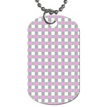 Plaid pattern Dog Tag (Two Sides) Back