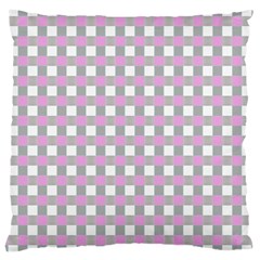 Plaid Pattern Large Cushion Case (one Side) by ValentinaDesign