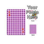 Plaid pattern Playing Cards 54 (Mini)  Front - DiamondK