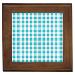 Plaid Pattern Framed Tiles by ValentinaDesign