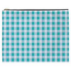 Plaid Pattern Cosmetic Bag (xxxl)  by ValentinaDesign