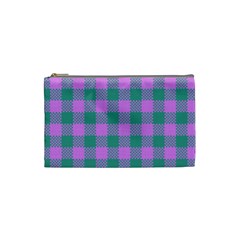 Plaid Pattern Cosmetic Bag (small) 