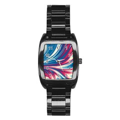 Colors Stainless Steel Barrel Watch by ValentinaDesign