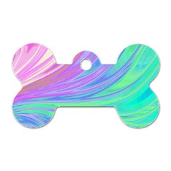 Colors Dog Tag Bone (one Side) by ValentinaDesign