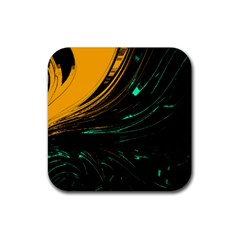 Colors Rubber Coaster (square)  by ValentinaDesign