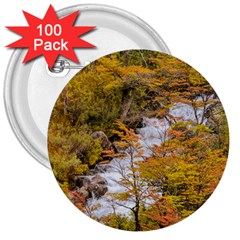 Colored Forest Landscape Scene, Patagonia   Argentina 3  Buttons (100 Pack)  by dflcprints