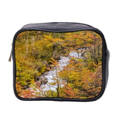 Colored Forest Landscape Scene, Patagonia   Argentina Mini Toiletries Bag 2-side by dflcprints