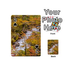 Colored Forest Landscape Scene, Patagonia   Argentina Playing Cards 54 (mini)  by dflcprints