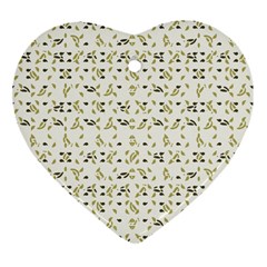 Abstract Shapes Pattern Heart Ornament (two Sides) by dflcprints