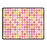 Multicolored Floral Pattern Fleece Blanket (Small) 50 x40  Blanket Front