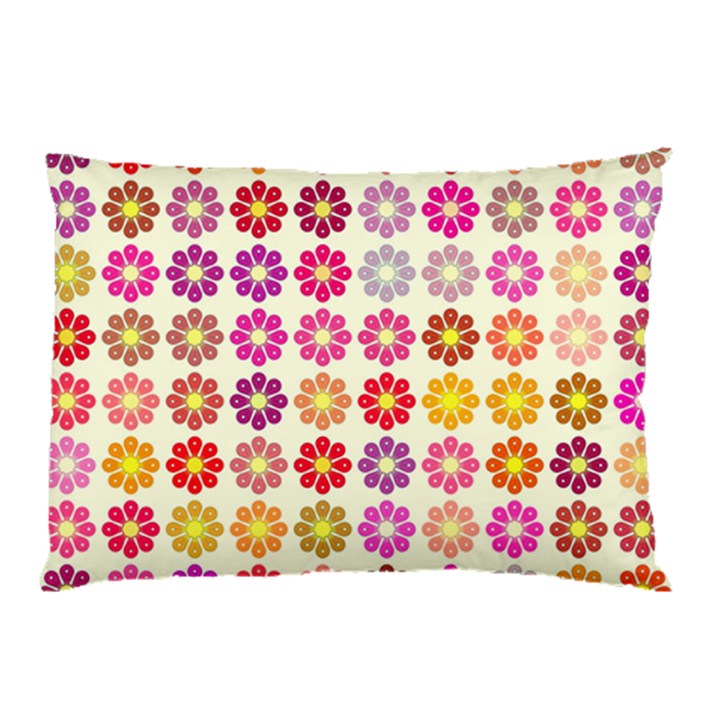 Multicolored Floral Pattern Pillow Case