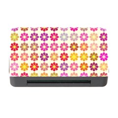 Multicolored Floral Pattern Memory Card Reader With Cf by linceazul