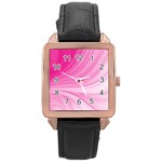 Colors Rose Gold Leather Watch  Front